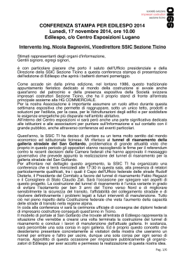 Intervento di Nicola Bagnovini, Vicedirettore della SSIC Sezione Ticino