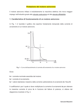 Protezione di un motore asincrono trifase