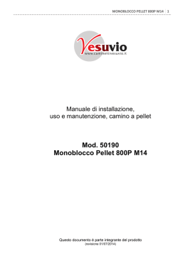 Mod. 50190 Monoblocco Pellet 800P M14