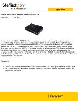 Lettore per schede di memoria multimediali USB 3.0
