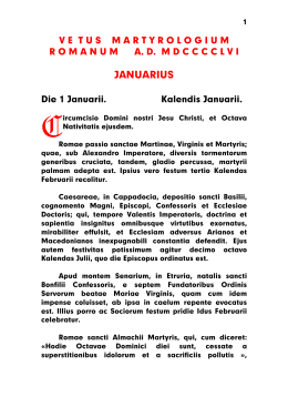 JANUARIUS - Documenta Catholica Omnia