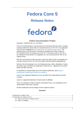 Release Notes - - Fedora Documentation