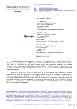 Le Associazioni aderenti a FEDERDISTRIBUZIONE :