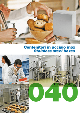 Contenitori in acciaio inox Stainless steel boxes