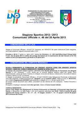 C.U. n. 48 - FIGC