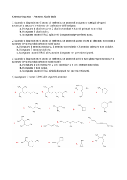 Chimica Organica – Ammine-Alcoli