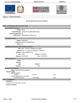 scheda corso - Istituto Gamma