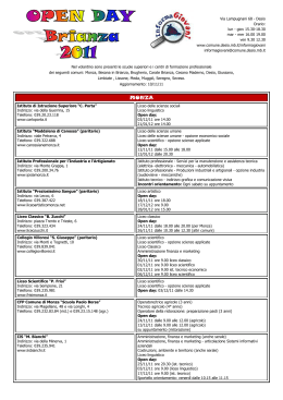 open day 2011 - Comune di Desio