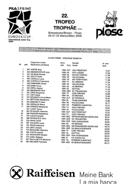 Kilometro Lanciato - Sci Club Valzoldana