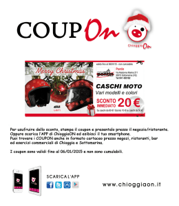 valido ﬁno al 06l01l15 - non cumulabile