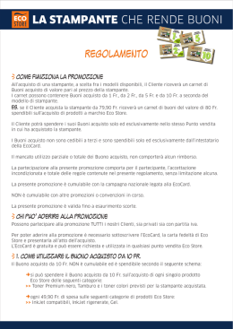 E LA STAMPANTE CHE RENDE BUONI