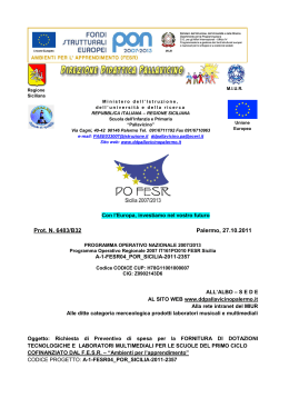 Prot. N. 6483/B32 Palermo, 27.10.2011