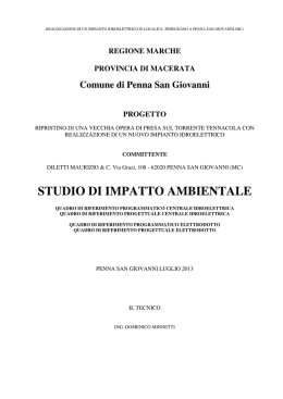 STUDIO DI IMPATTO AMBIENTALE