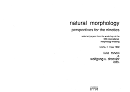 natural morphology
