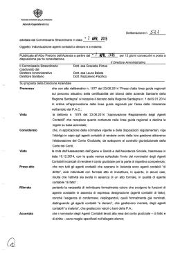 Deliberazione n.521 del 02/04/2015