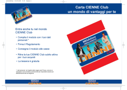 sottoscrivi la cienne club card