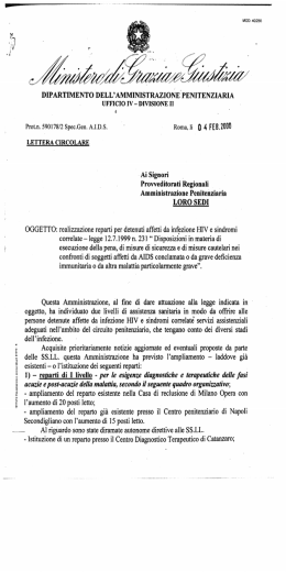 DIPARTIMENTO DELL`AMMINISTRAZIONE PENITENZIARIA