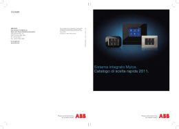 Sistema integrato Mylos. Catalogo di scelta rapida 2011