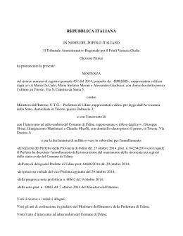 TAR Friuli Venezia Giulia con sentenza n. 228 del 21