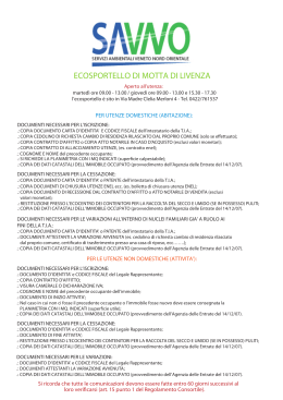 ECOSPORTELLO DI MOTTA DI LIVENZA