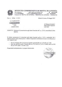 ISTITUTO COMPRENSIVO DI MOTTA DI LIVENZA - IIS Scarpa