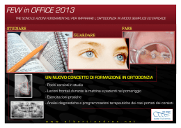 FEW in OFFICE 2013 - Studio Ortodontico Andrea Alberti