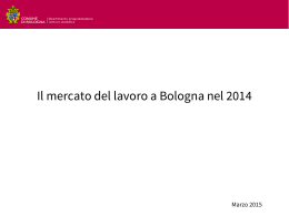 Il mercato del lavoro a Bologna nel 2014