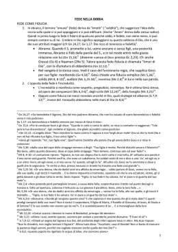 La fede nella Bibbia