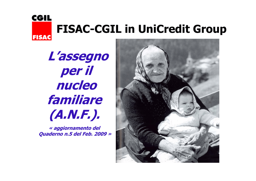 Assegno Per Il Nucleo Familiare