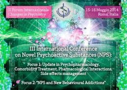 III International Conference on Novel Psychoactive Substances (NPS):