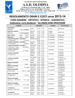 ARTISTICA - RITMICA - ASD Olimpia Gorgonzola