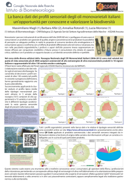 un`opportunit&agrave; per conoscere