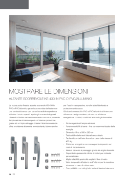 MOSTRARE LE DIMENSIONI - Serramenti Sammarinesi