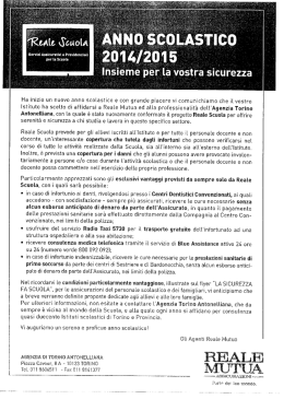 assicurazione anno scolastico 2014:2015