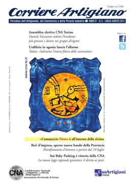 Luglio-agosto 2013 - Corriere Artigiano