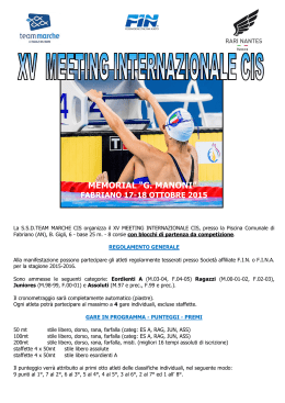 XV Meeting Internazionale CIS 2015