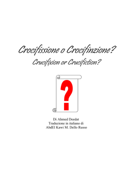 Crocifissione o Crocifinzione Italian