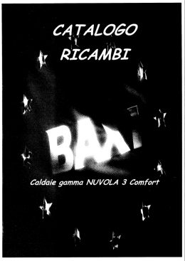 Page 1 Page 2 NUVOLA3 i COMFORT Codice ricambio Descrizione