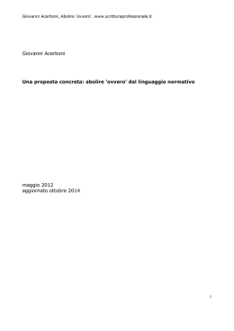 abolire `ovvero` - L`ink scrittura professionale