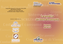 La vendita dei beni di consumo. Le nuove