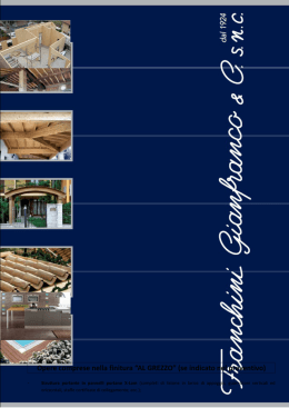 Opere comprese nella finitura &ldquo;AL GREZZO&rdquo; (se indicato nel