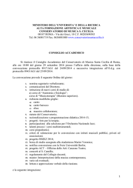 verbale C A 29 09 2014 - Conservatorio Santa Cecilia