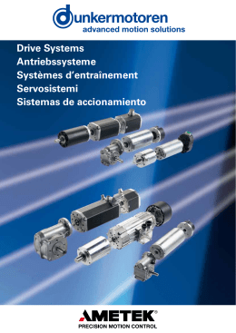 Drive Systems Antriebssysteme Syst&egrave;mes d