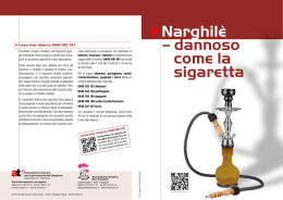 Narghil&egrave; &ndash; dannoso come la sigaretta