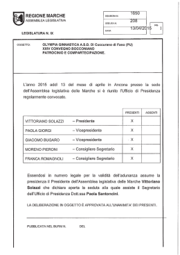 Delibera U.d.P. 1650 DEL 13/04/2015