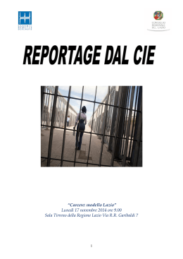 Reportage dal C.I.E. - Garante dei detenuti del Lazio