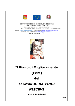PDM definitiva per DS 15-16 - ISIS "Leonardo da Vinci" Niscemi