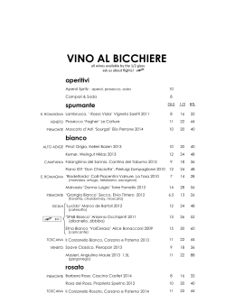 VINO AL BICCHIERE