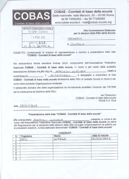 COBAS - Istituto Comprensivo Statale "Gaetano Cima" Guasila