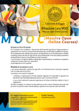 Online Courses) - Universit&agrave; degli Studi di Foggia